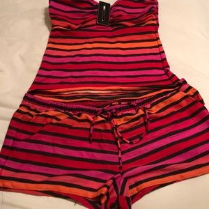 2 piece boy short swimsuit